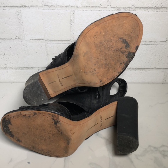 Dolce Vita “Nona” Perforated Leather Heels - Picture 10 of 10